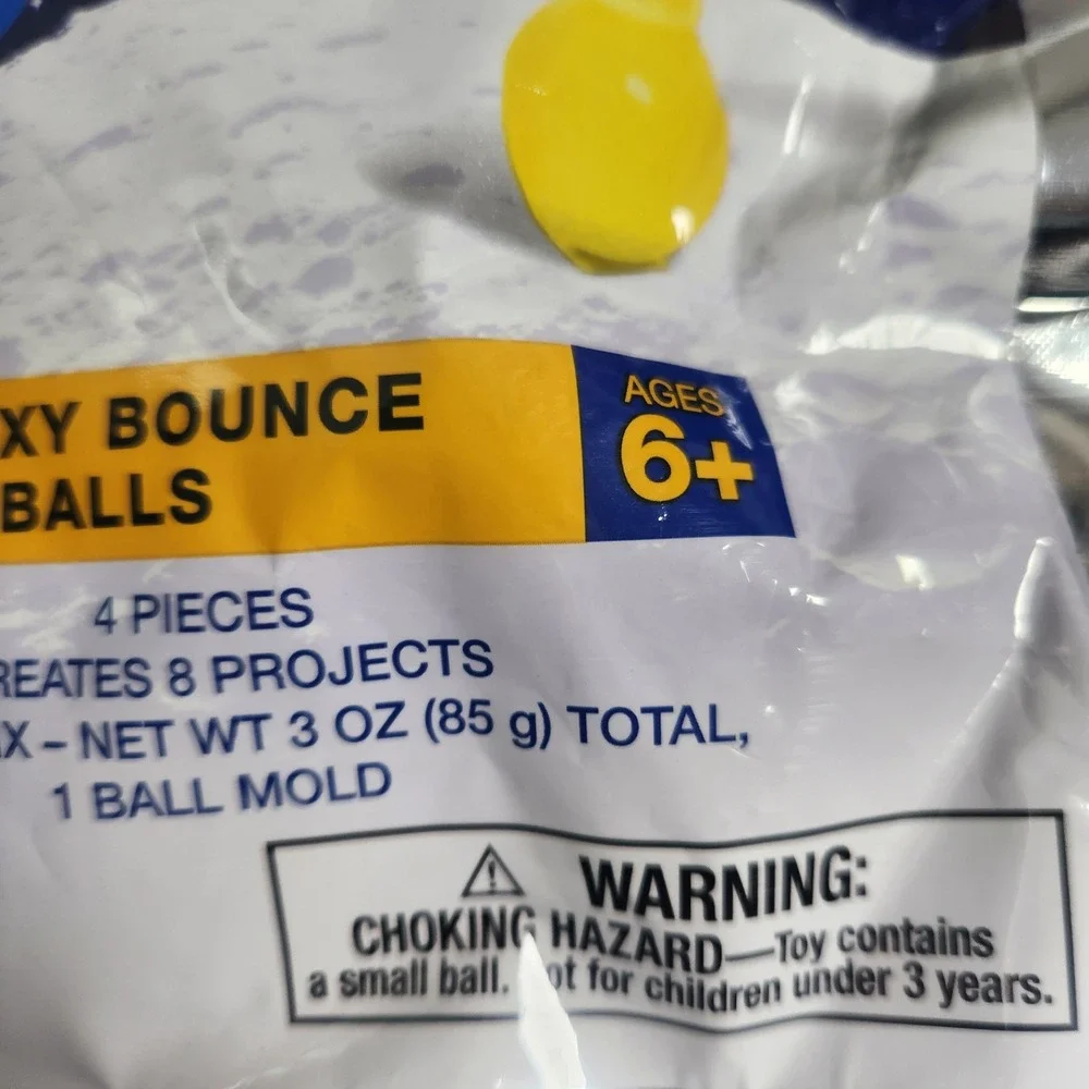 Over the Moon Galaxy Bounce Balls‎ Crystal Mix  8 Packs Science Projects Ages 6+